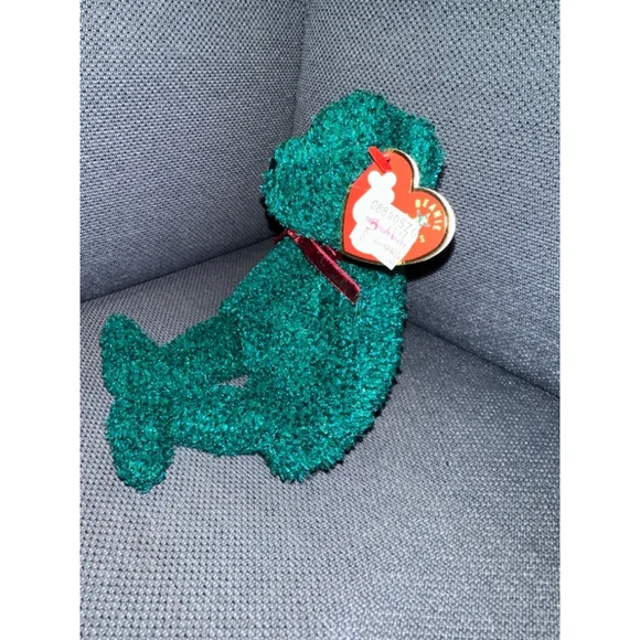 Ty Beanie Baby 2001 Holiday Teddy Green Plush Toy NEW NWT - Picture 10 of 13